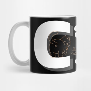 cat and coffee Mug